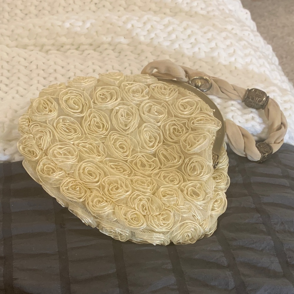 Chic Gold Rosette Wristlet